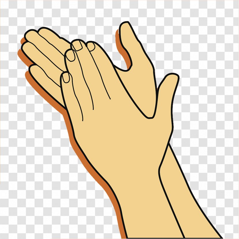 Clapping Gesture Clip Art - Arm - Clap Your Hands Warmly And Welcome Gestures Transparent PNG