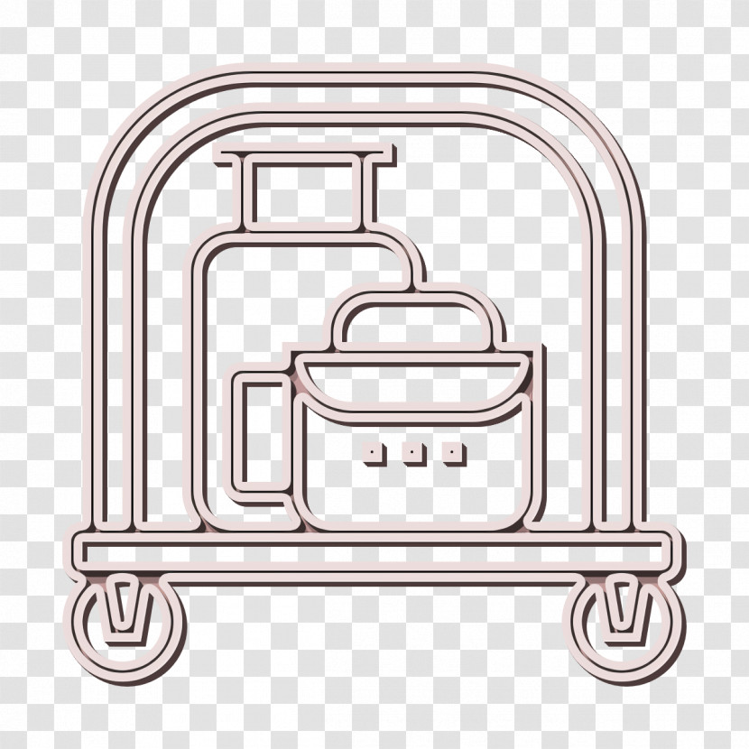 Luggage Icon Trolley Icon Hotel Services Icon Transparent PNG