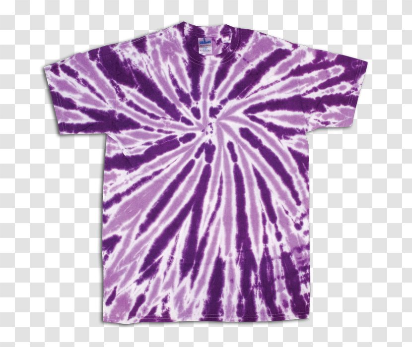 T-shirt Tie-dye Textile Purple - Lilac Transparent PNG