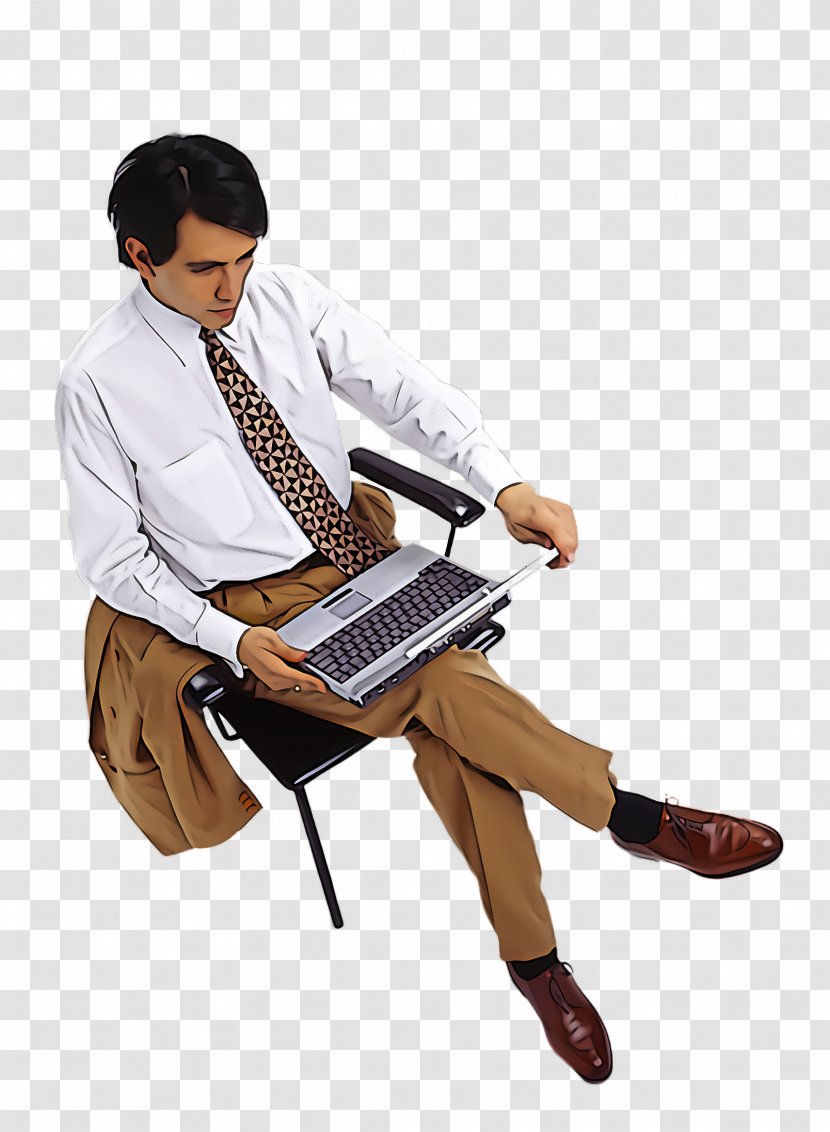 Sitting Technology Laptop Electronic Instrument Office Equipment - Business Job Transparent PNG