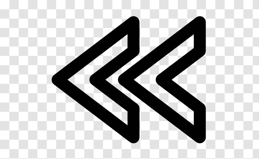 Left Arrow - Black And White - Brand Transparent PNG