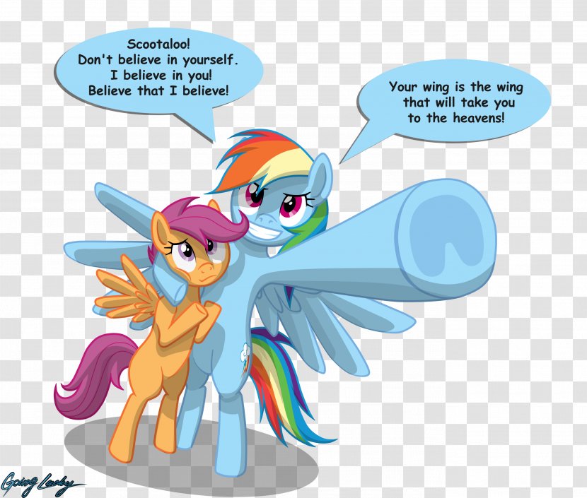 Rainbow Dash Pinkie Pie Scootaloo Pony Fan Art - Sonic The Hedgehog - Believe In Yourself Transparent PNG
