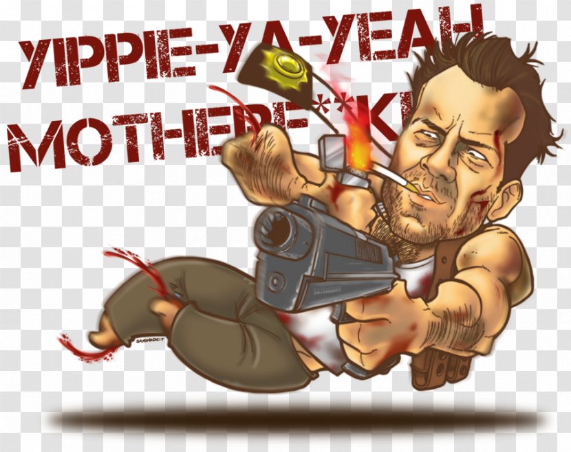 John McClane Die Hard Film Poster Art - Bruce Willis Transparent PNG