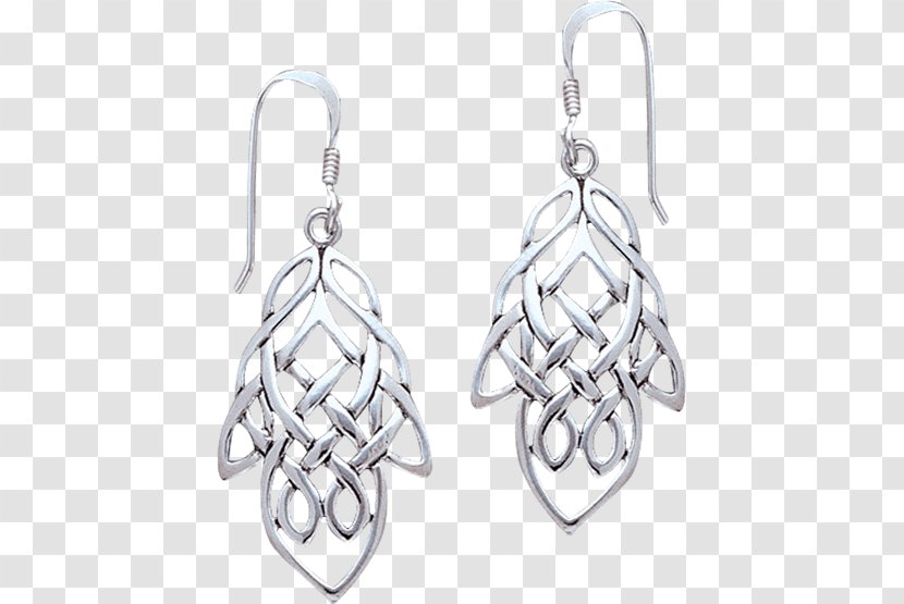 Earring Silver Body Jewellery Celtic Knot - Metal - Gifts Transparent PNG