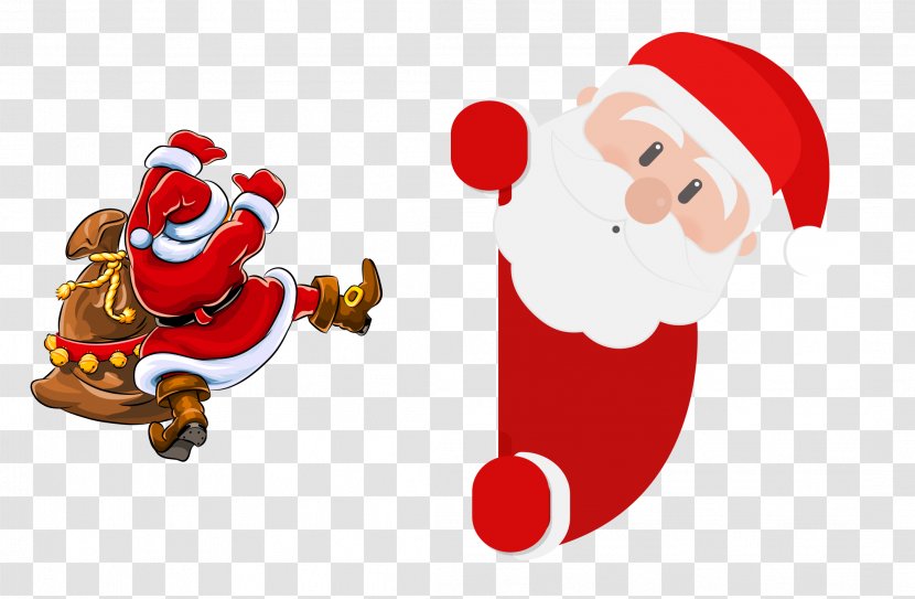 Rudolph Santa Claus Village Reindeer Gift - Two Transparent PNG