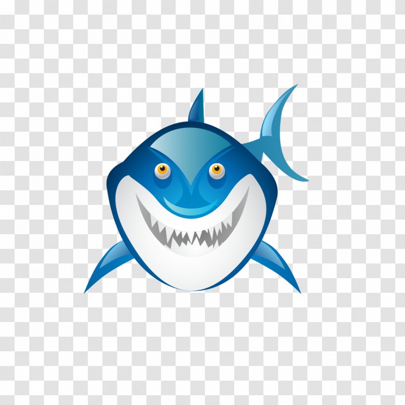 Shark Fish Clip Art - Blue Shape Transparent PNG