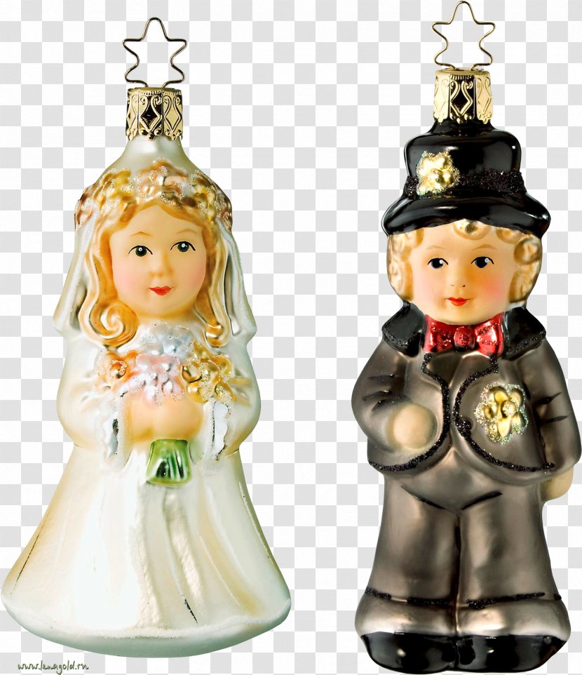 Wedding Christmas Ornament Ded Moroz Holiday - Bride Transparent PNG