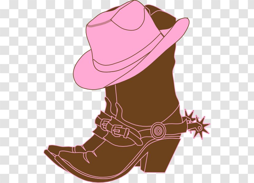 Cowboy Boot Hat Clip Art - Fashion Accessory - Cowgirl Transparent PNG