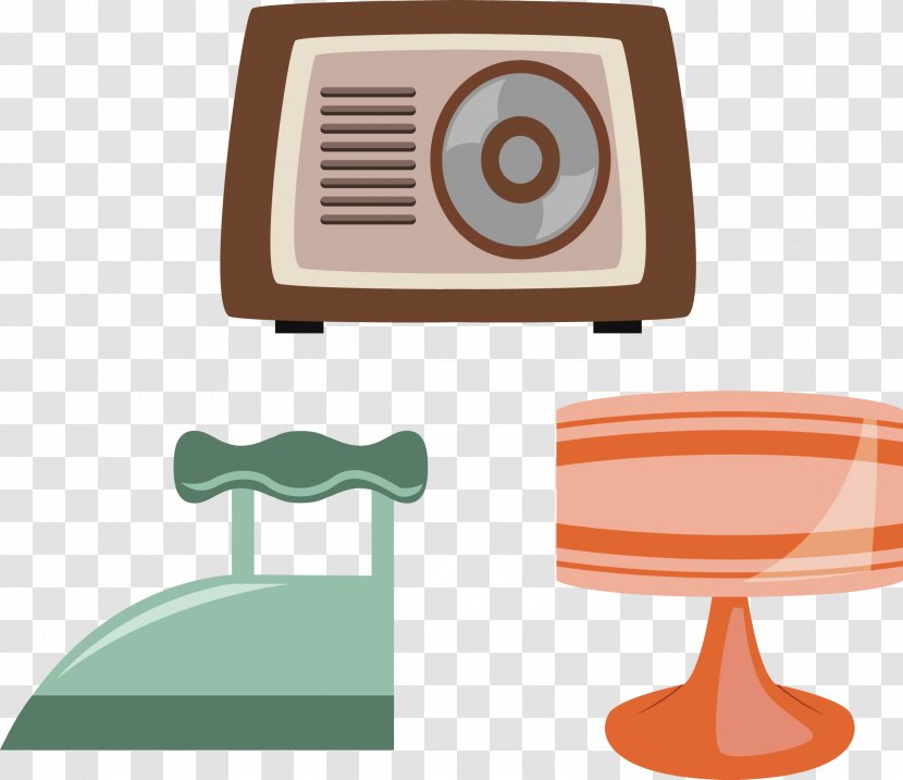 Table Microwave Oven Lamp Clip Art - Iron Elements Transparent PNG