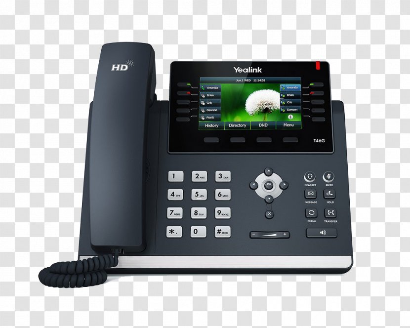 Yealink SIP-T23G VoIP Phone Session Initiation Protocol Telephone Voice Over IP - Answering Machine - Broadway Transparent PNG