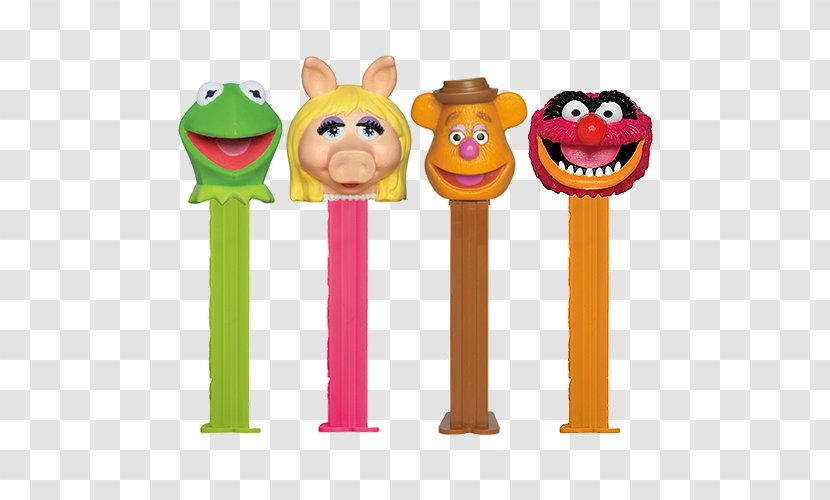 Pez Kermit The Frog Muppet Show Miss Piggy Fozzie Bear - Toy - Candy Transparent PNG