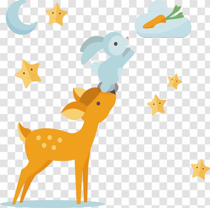 Deer Infant Child Donation - Vertebrate - Fairy Tale Illustration Design Transparent PNG