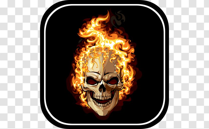 Human Skull Symbolism Light Flame Combustion Transparent PNG
