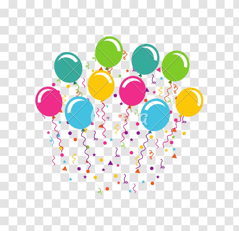 Birthday Party Balloon - Royaltyfree Transparent PNG