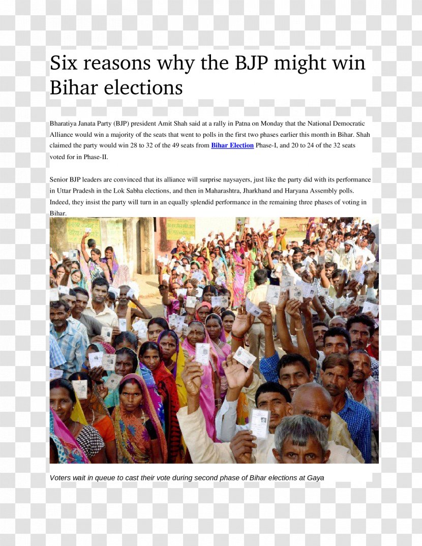 Bihar Legislative Assembly Election, 2015 Bharatiya Janata Party Elections In - Political - Politics Transparent PNG