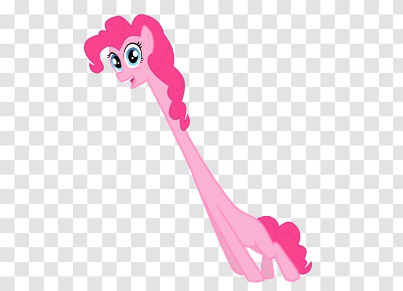 Pinkie Pie Rarity Giraffe Drawing Mammal - Watercolor Transparent PNG