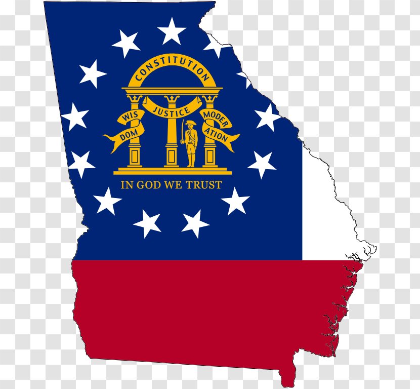 Flag Of Georgia Confederate States America Map State Transparent PNG
