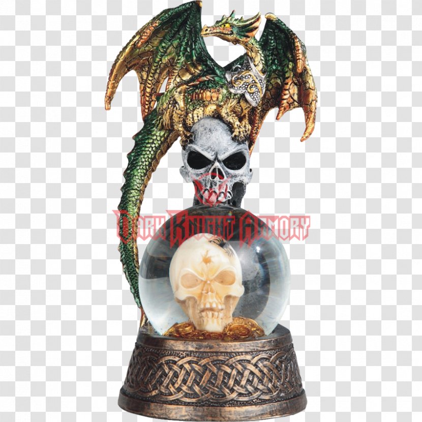 Figurine Snow Globes Dragon Sculpture Statue - Skull Transparent PNG