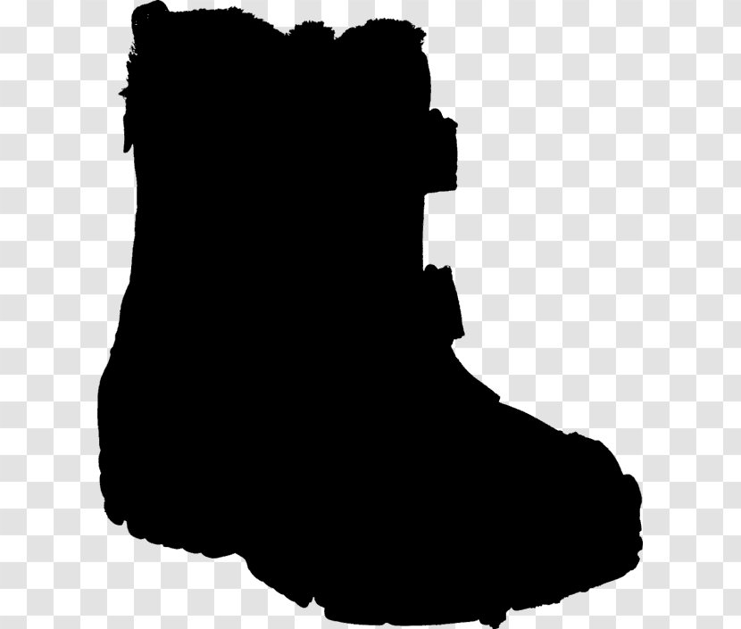 Shoe Boot Walking Clip Art Silhouette - Black Transparent PNG