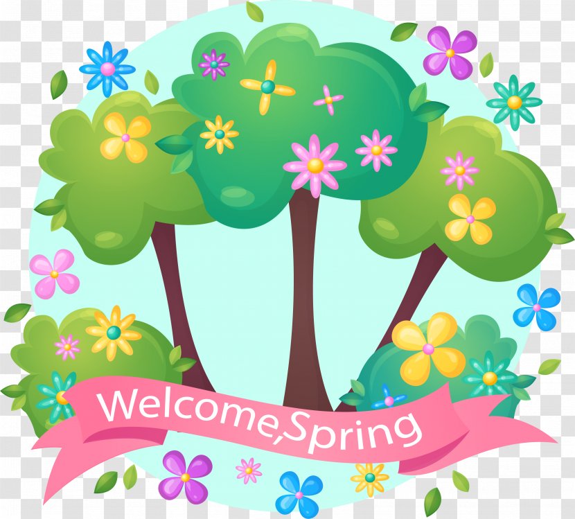 Spring Pink Banner Vector - Product - Text Transparent PNG