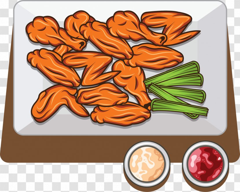 Buffalo Wing Junk Food Fried Chicken Fast - Flower - Wings And Transparent PNG