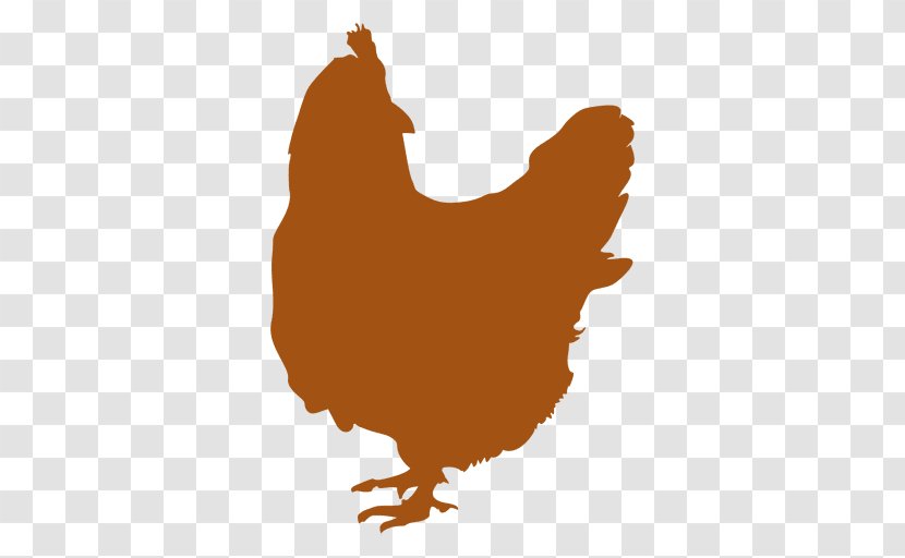 Rooster Chicken As Food Silhouette Transparent PNG