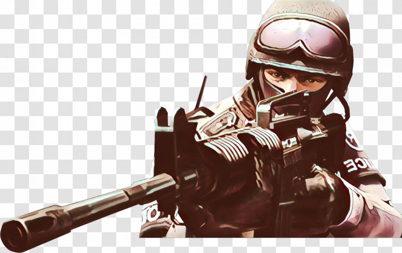Gun Fictional Character Personal Protective Equipment Helmet Outerwear - Assault Rifle Firearm Transparent PNG