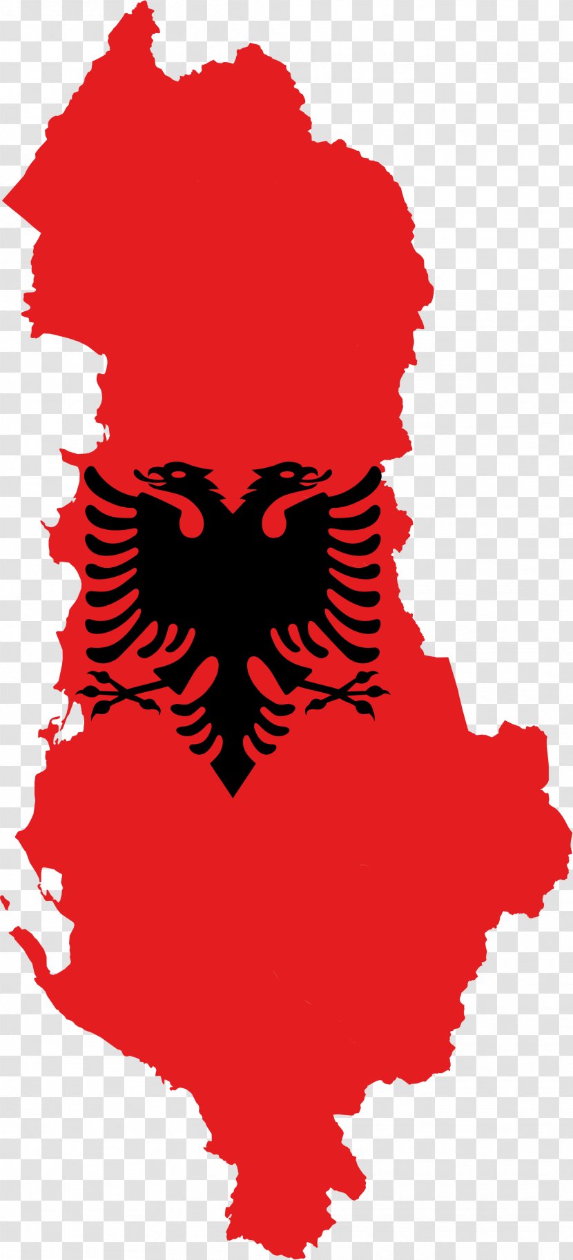 Flag Of Albania Map Albanian Riviera - Flower Transparent PNG
