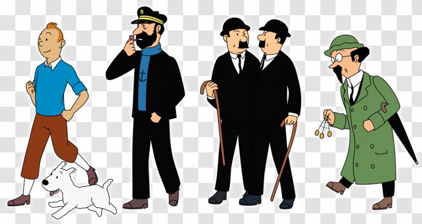 Captain Haddock The Adventures Of Tintin Thomson And Thompson Snowy - Professional - Tin Transparent PNG