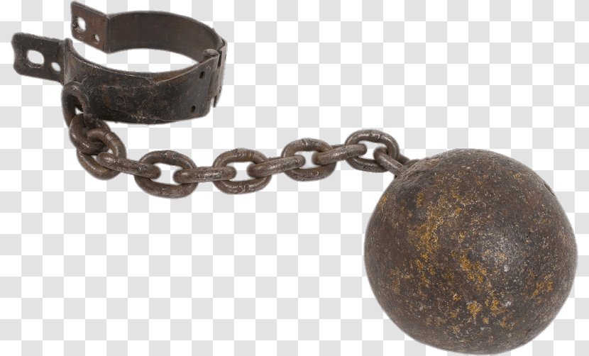 Ball And Chain - Silver Transparent PNG
