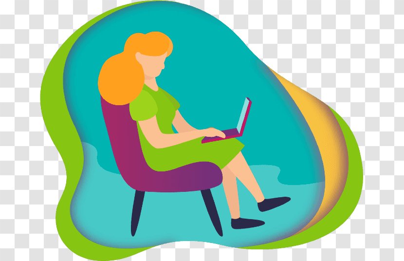 Sitting Cartoon Chair Clip Art Furniture - Reading Transparent PNG