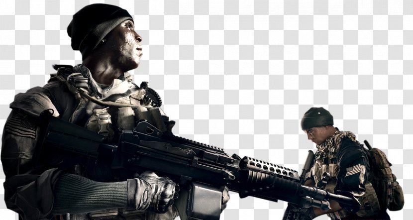 Battlefield 4 Hardline 3 FIFA 14 Xbox 360 - Silhouette - Soldier Transparent PNG