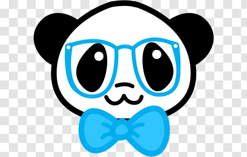Giant Panda Bear Nerd Puppy Geek - Eyewear Transparent PNG