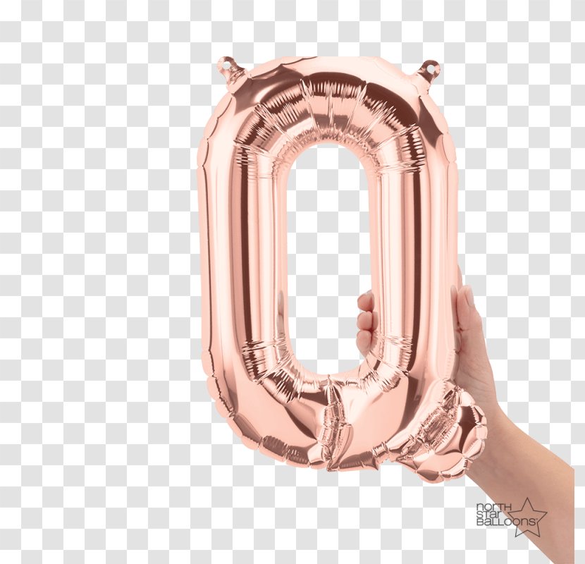 Balloon Gold Letter Q Inch - Mylar Transparent PNG