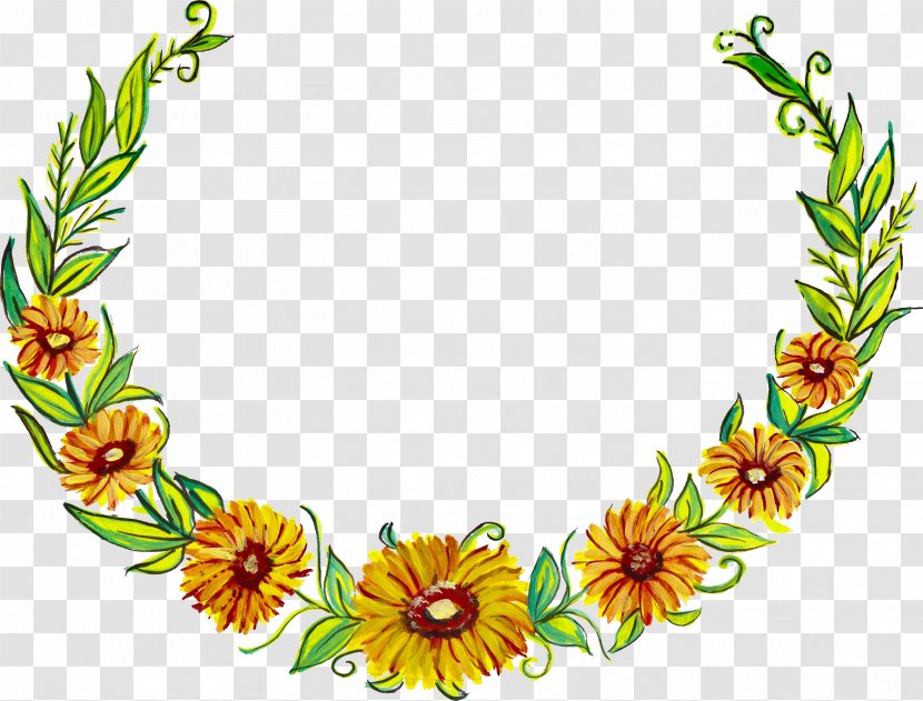 Floral Design Wreath Cut Flowers - Herbaceous Plant - Flower Transparent PNG