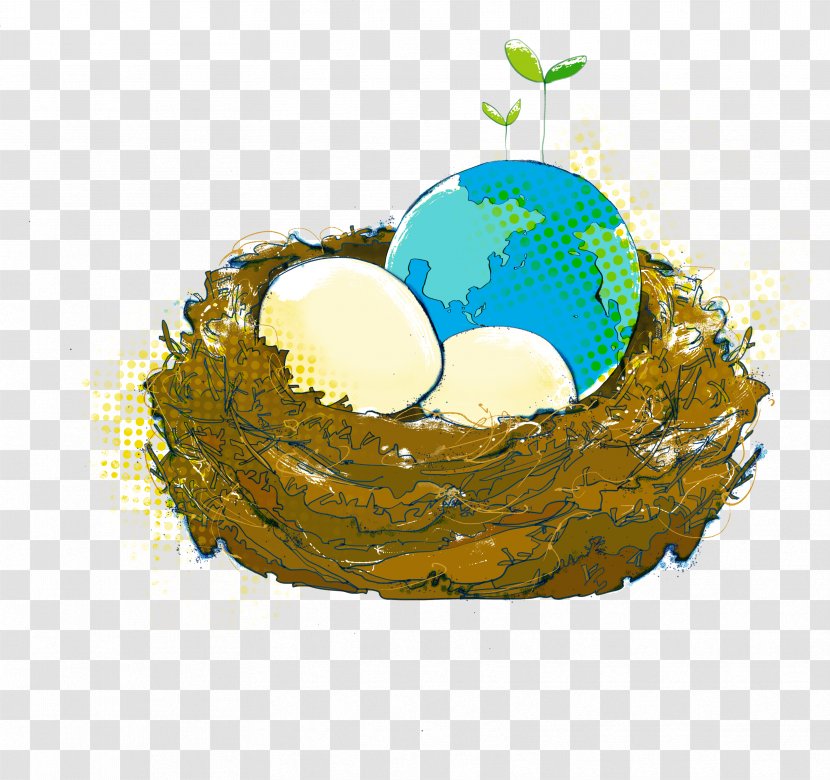 Cartoon Poster Environmental Protection Illustration - Globe - Earth,protect The Earth Transparent PNG