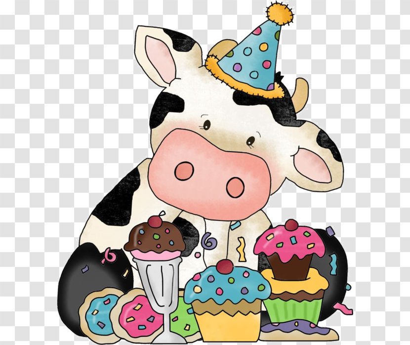 Birthday Wish Greeting Card Happiness Gift - Love - Cute Cow Transparent PNG
