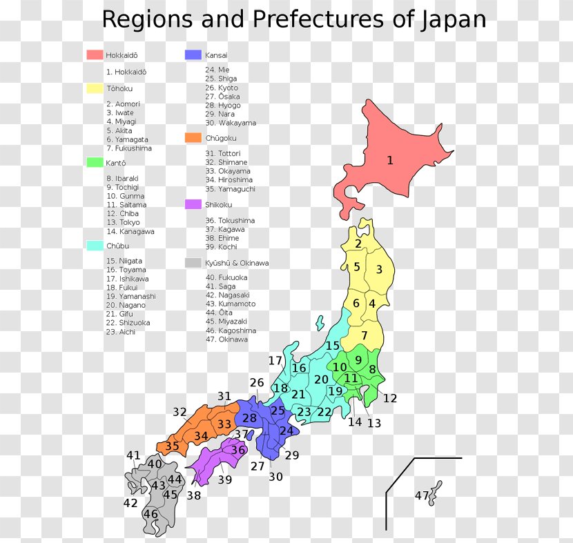 ISO 3166-2:JP Prefectures Of Japan Aomori Prefecture Hokkaido - Organism - Map Transparent PNG