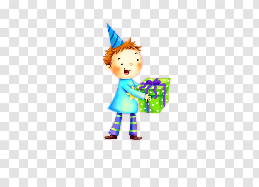 Happy Birthday To You Party Wish Clip Art - Gift - Cartoon Boy Transparent PNG