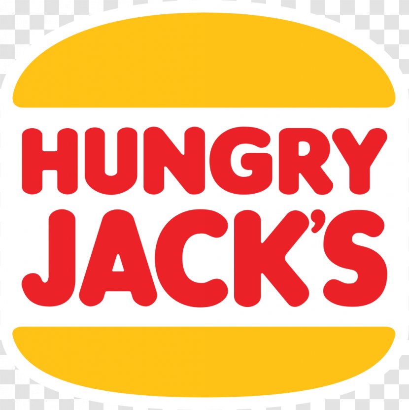 Burger Cartoon - Hungry Jacks - Text Yellow Transparent PNG