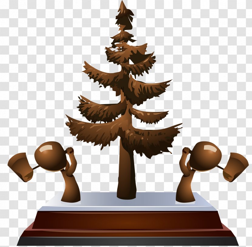 Clip Art - Christmas Tree - Trophy Transparent PNG