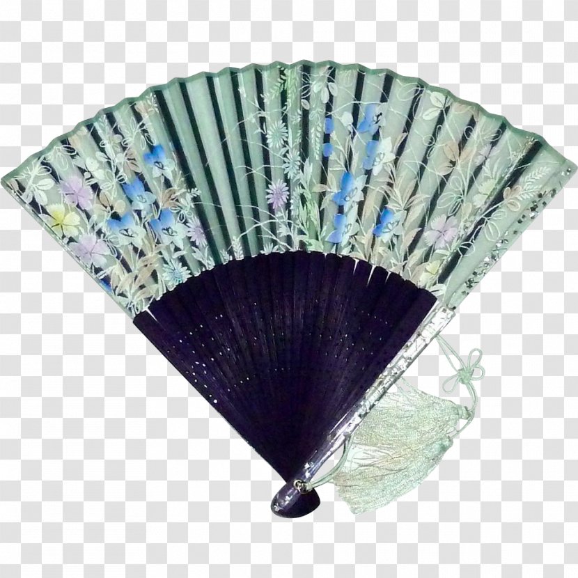 Hand Fan Silk Paper Textile - Ceiling Fans - Hand-painted Picture Frame Transparent PNG