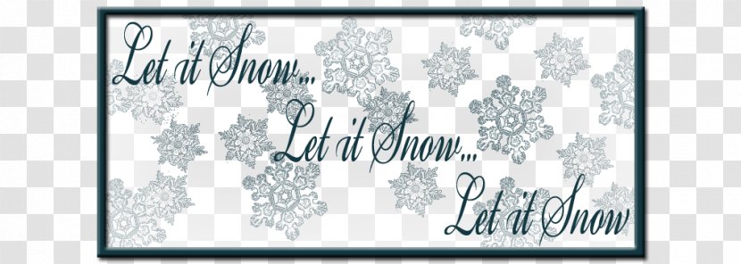 Paper Pattern Calligraphy Font Picture Frames - Frame - Snow Header Transparent PNG