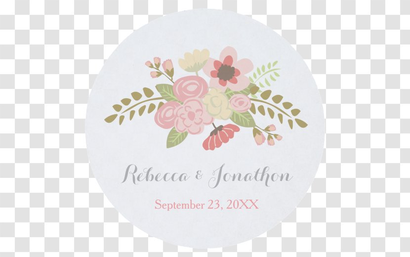 Floral Design Pink M - Flowering Plant - Save The Date Invitation Transparent PNG