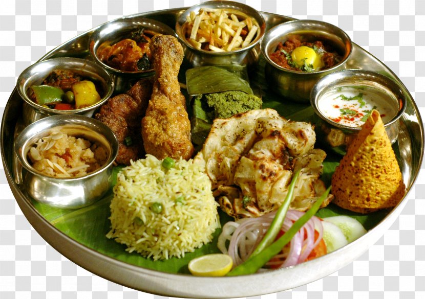 Vegetarian Cuisine Indian Biryani Thali Maharashtrian - Vegetable Transparent PNG