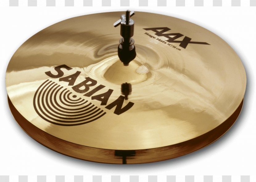 Hi-Hats Sabian Cymbal Drums Musical Instruments - Silhouette - Stage Accessories Transparent PNG