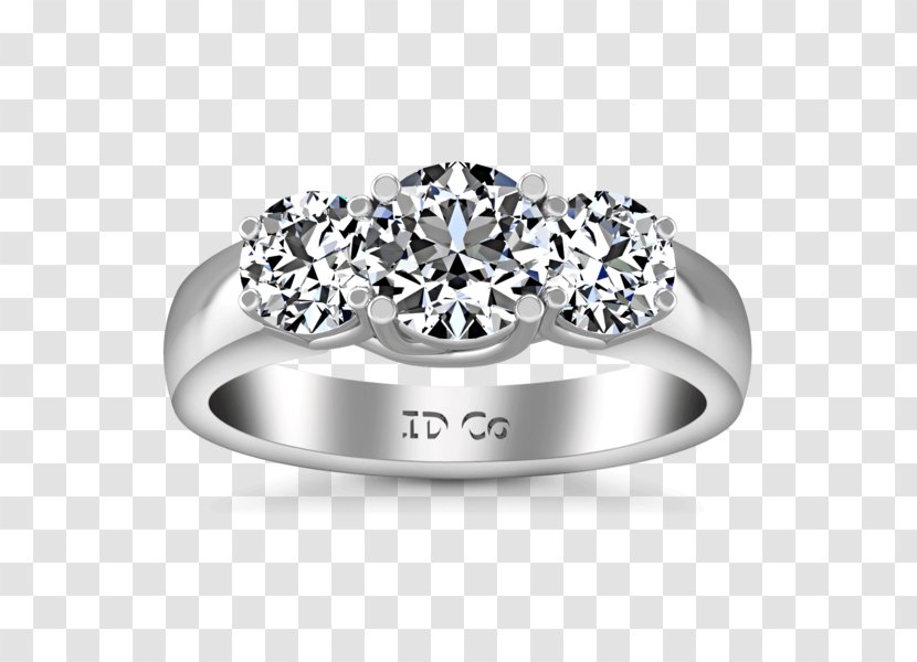 Three Stone Ring Wedding Diamond Three-Stone Engagement Transparent PNG