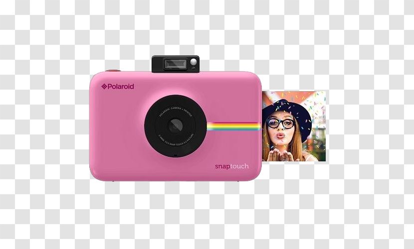 Polaroid Snap Touch 13.0 MP Compact Digital Camera - 1080pBlush Pink CameraBlue Zink Instant CameraPrinter Transparent PNG