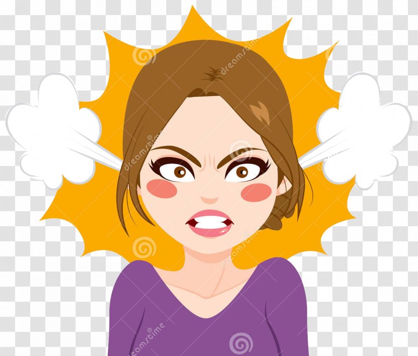 Vector Graphics Clip Art Anger Royalty-free Drawing - Cartoon - Angry Woman Transparent PNG