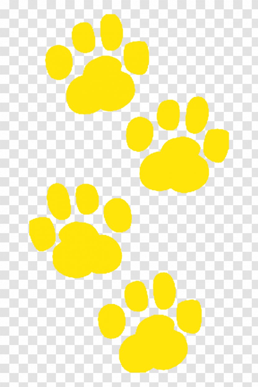 Dog Puppy Paw Emoji Clip Art - Petal - Yellow Transparent PNG